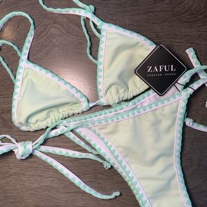 Bright Bohemian Triangle Bikini Set